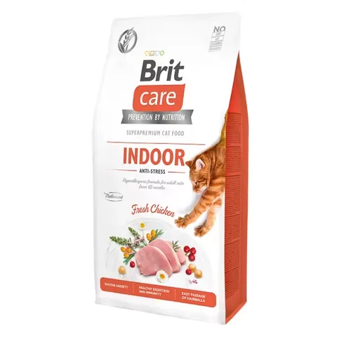 Hrana Uscata pentru Pisici Brit Care Cat GF Indoor Anti-Stress 7kg