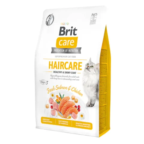 Hrana Uscata pentru Pisici Brit Care GF Healthy & Shiny Coat 400g