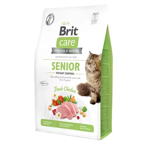 Hrana uscata pentru pisici Brit Care Cat GF Senior Weight Control 2kg