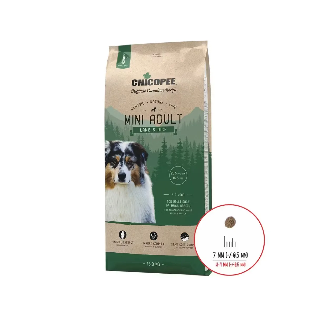 Hrana Uscata Caini Chicopee Classic Nature Line Mini Adult Lamb & Rice 15kg