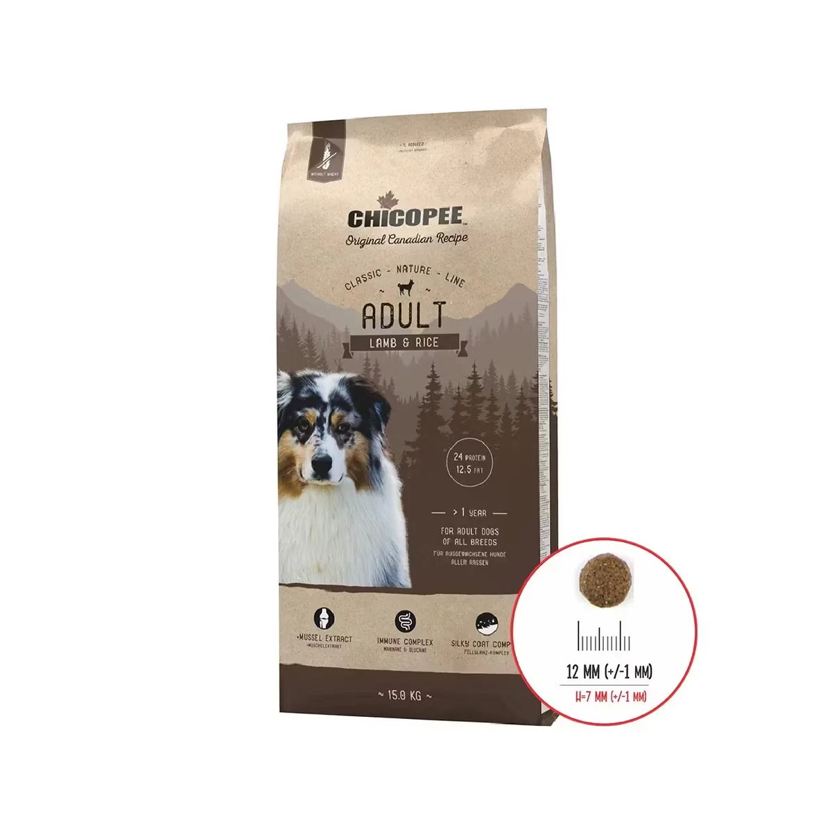 Hrana Uscata pentru Caini Chicopee Classic Nature Line Adult Miel si Orez 15kg