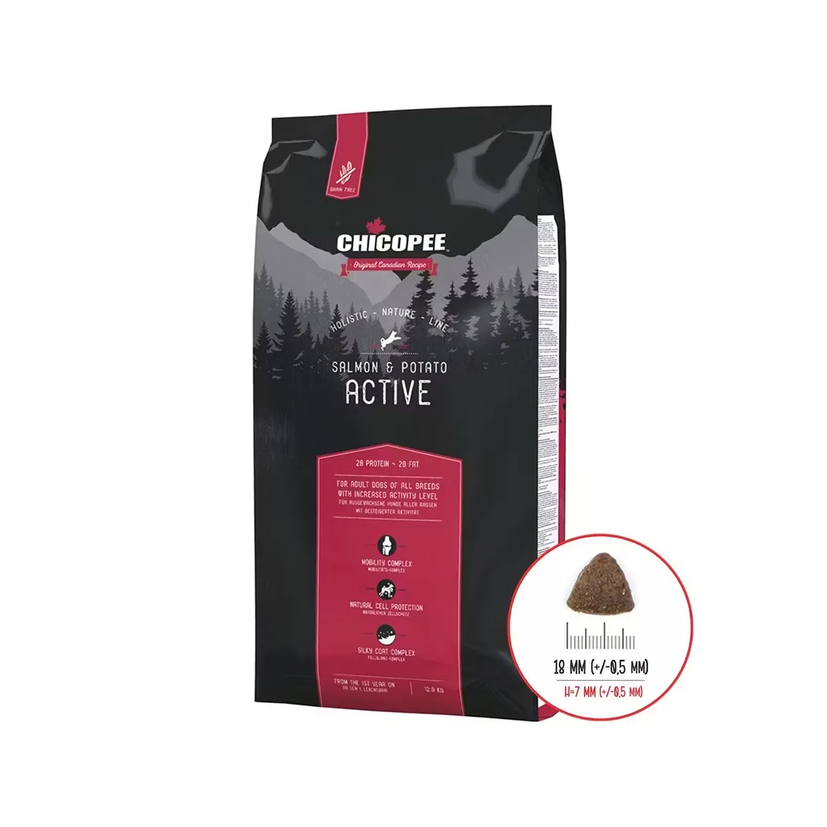 Hrana Caini Chicopee Holistic Nature Active Salmon & Potato 12kg