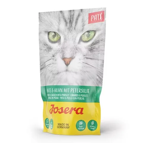 Hrană Umedă Pisici Josera Paté Rață și Pui cu Pătrunjel 16x85g