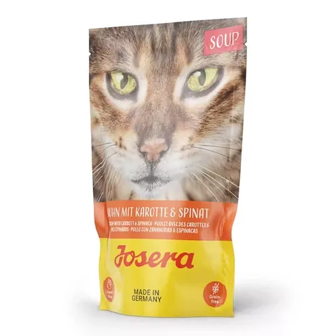 Hrană Umedă pentru Pisici Josera Soup Pui cu Morcov și Spanac 16x70g