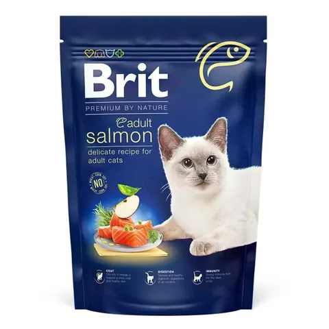 Hrana Uscata pentru Pisici Brit Premium by Nature Adult Somon 800g