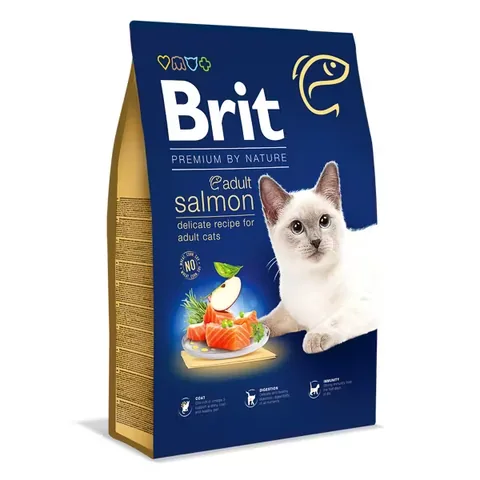 Hrana Uscata pentru Pisici Brit Premium by Nature Adult Somon 8kg