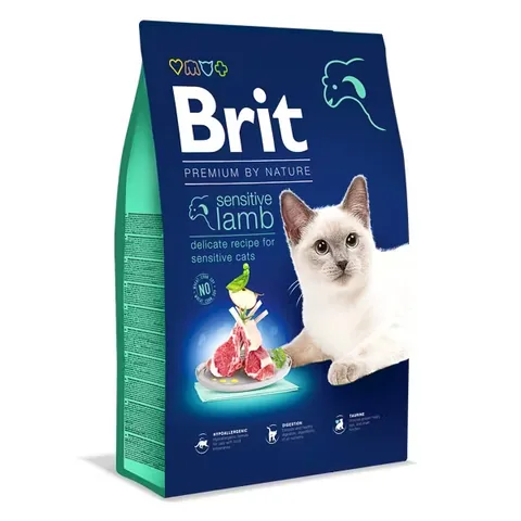 Hrana Uscata pentru Pisici Brit Premium by Nature Cat Sensitive Lamb 8kg