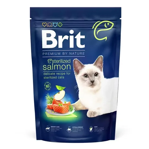 Hrana Uscata Pisici Brit Premium by Nature Sterilizat Somon 1.5kg