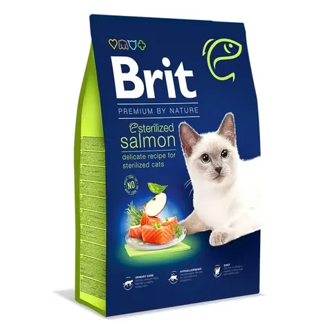 Hrana Uscata pentru Pisici Brit Premium by Nature Sterilizat Somon 8kg