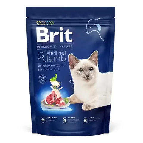 Hrana Uscata pentru Pisici Brit Premium by Nature Cat Sterilized Lamb 800g