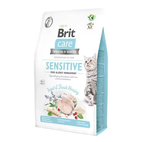 Hrana pentru Pisici Brit Care Cat Grain-Free Insect Food Allergy Management 2kg
