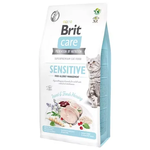 Hrana pentru Pisici Brit Care Grain-Free Insect Food Allergy Management 7kg