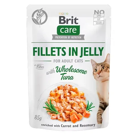 Hrana Umeda pentru Pisici Brit Care File in Jeleu cu Ton 85g