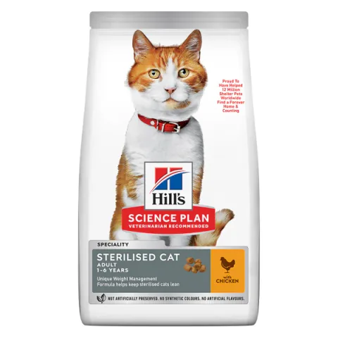 Hrana Uscata Pisici Hill's Science Plan Sterilised Chicken Adult 1.5kg
