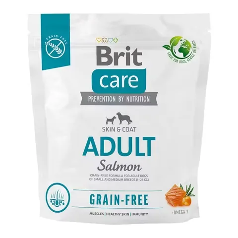 Hrana Uscata pentru Caini Brit Care Dog Grain-Free Adult Somon Si Cartofi 1kg