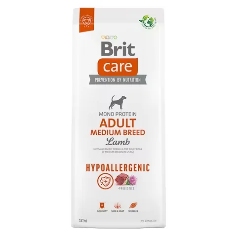 Hrana Uscata Caini Brit Care Hypoallergenic Adult Medium Breed Miel 12kg