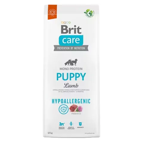 Hrana Uscata Pentru Caini Brit Care Hypoallergenic Puppy Miel si Orez 12kg