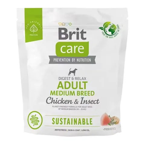 Hrana Uscata Pentru Caine Adult Brit Care Dog Sustainable Medium Breed 1kg