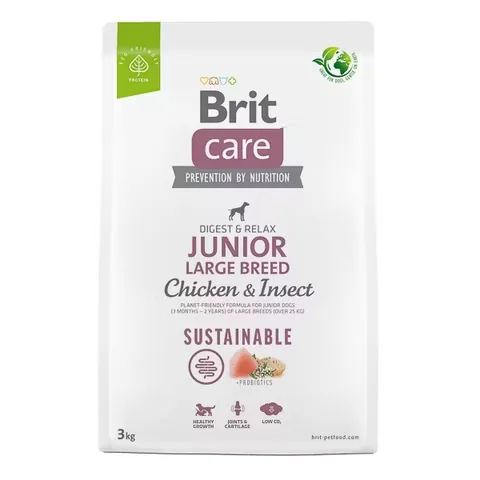 Hrana Uscata pentru Caini Brit Care Sustainable Junior Large Breed 3kg
