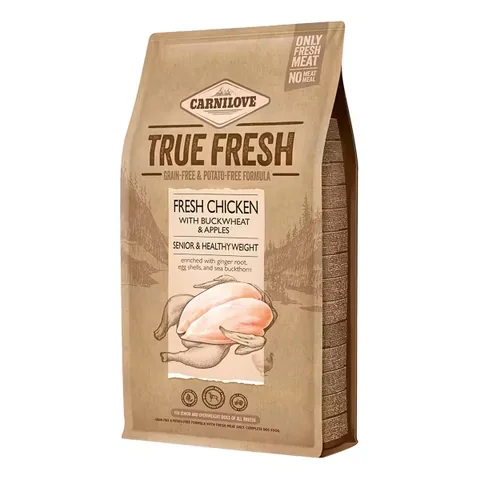 Hrana Uscata pentru Caini Carnilove True Fresh Chicken Senior & Healthy Weight 1.4kg