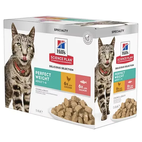 Hill's Science Plan Feline Adult Perfect Weight Pui 12x85g