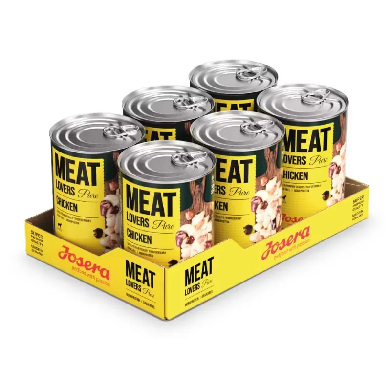 Hrana Umeda pentru Caini Josera Meatlovers Pure Chicken 6x400g