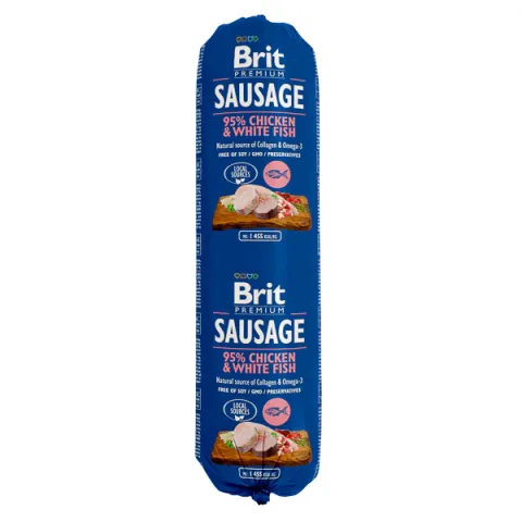 Hrana Umeda pentru Caini Brit Salam cu Pui si Peste Alb 800g