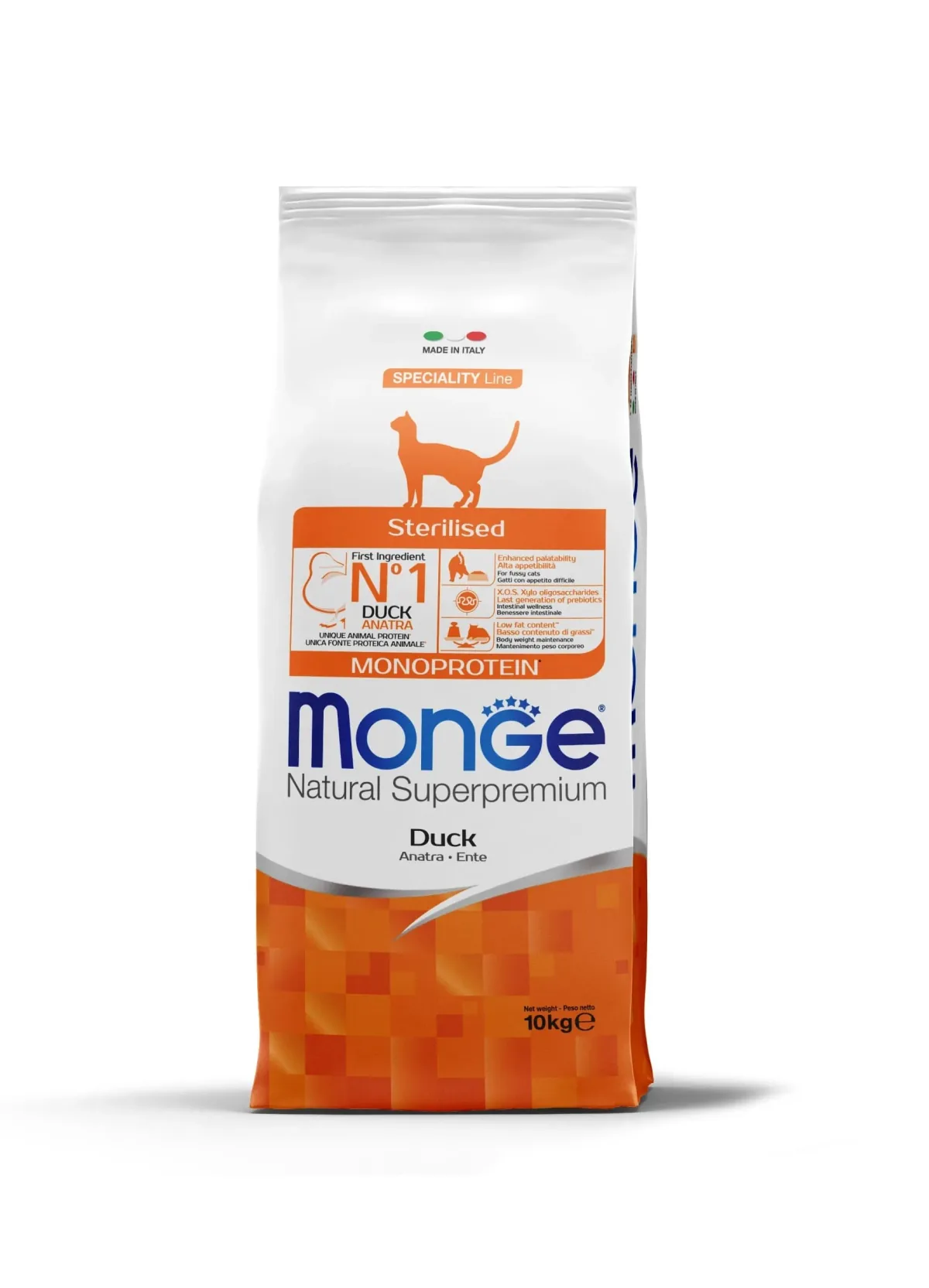 Hrana Uscata Pisici Monge Natural Monoprotein Sterilised Rata 10kg