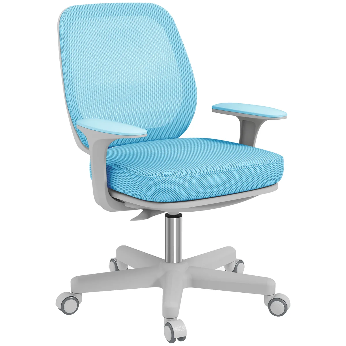 Scaun Birou Vinsetto Ergonomic Rotativ Reglabil cu Inclinare Albastru