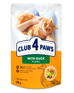Hrana Umeda pentru Pisici Club 4 Paws Rata 85g