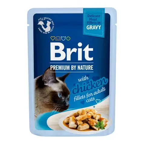 Hrana Umeda pentru Pisici Brit Premium Delicate Chicken in Gravy 85g