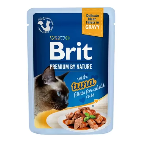 Hrana Umeda pentru Pisici Brit Premium Cat Delicate Ton in Sos 85g