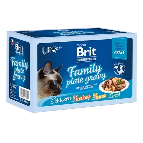 Hrana Umeda Pisici Brit Premium MPK Delicate Family in Sos 12x85g