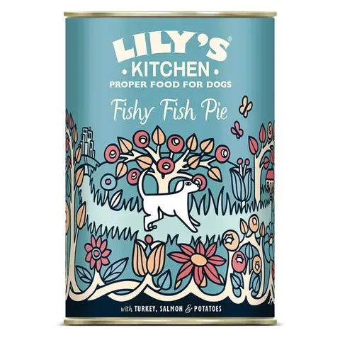 Lily's Kitchen For Dogs Fishy Fish Pie With Turkey Salmon & Potatoes 400g