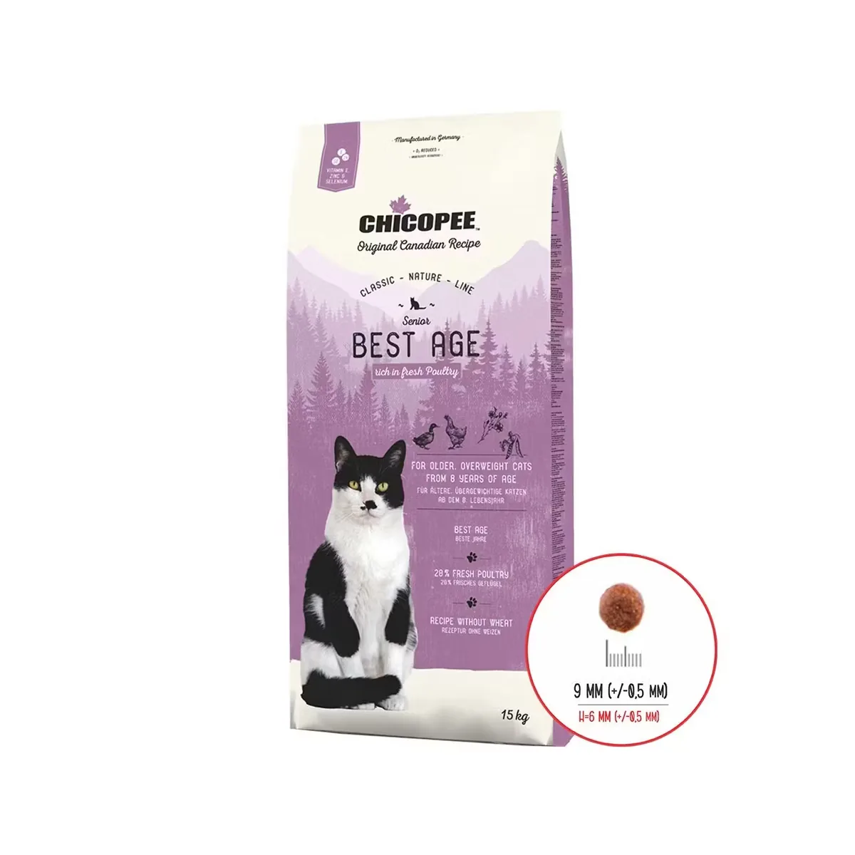 Hrana Uscata pentru Pisici Chicopee Classic Nature Line Senior Best Age Poultry 15kg
