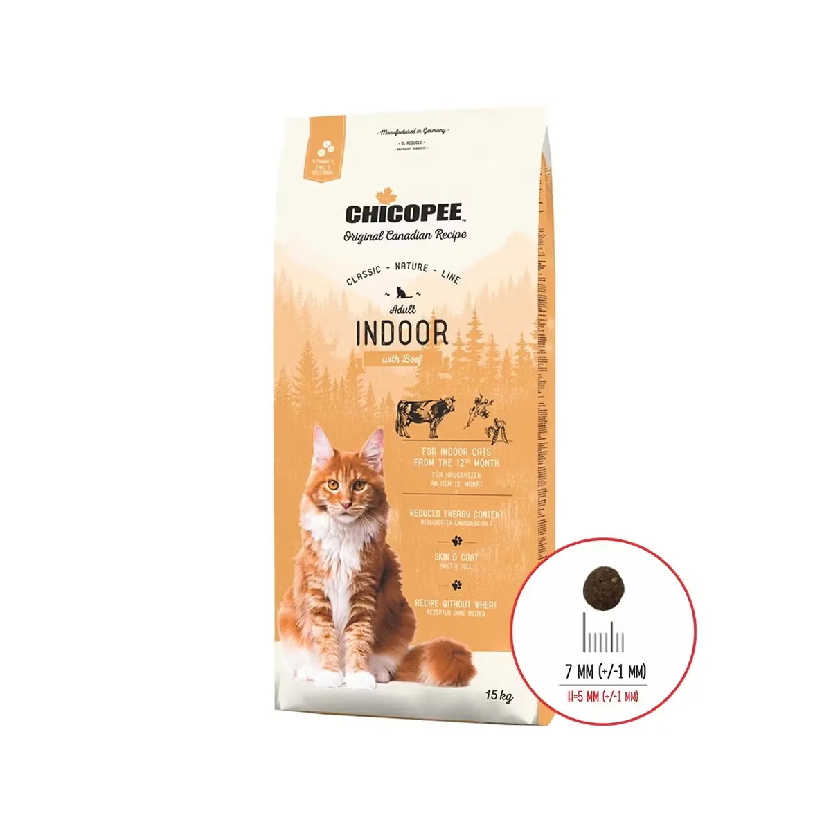 Hrana Uscata Pisici Chicopee Classic Nature Line Adult Indoor Beef 15kg