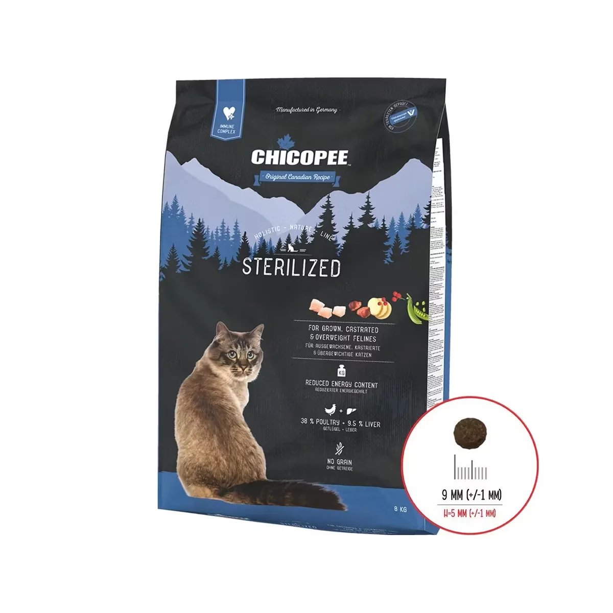 Hrana Uscata Pisici Chicopee Holistic Nature Line Sterilized 8kg