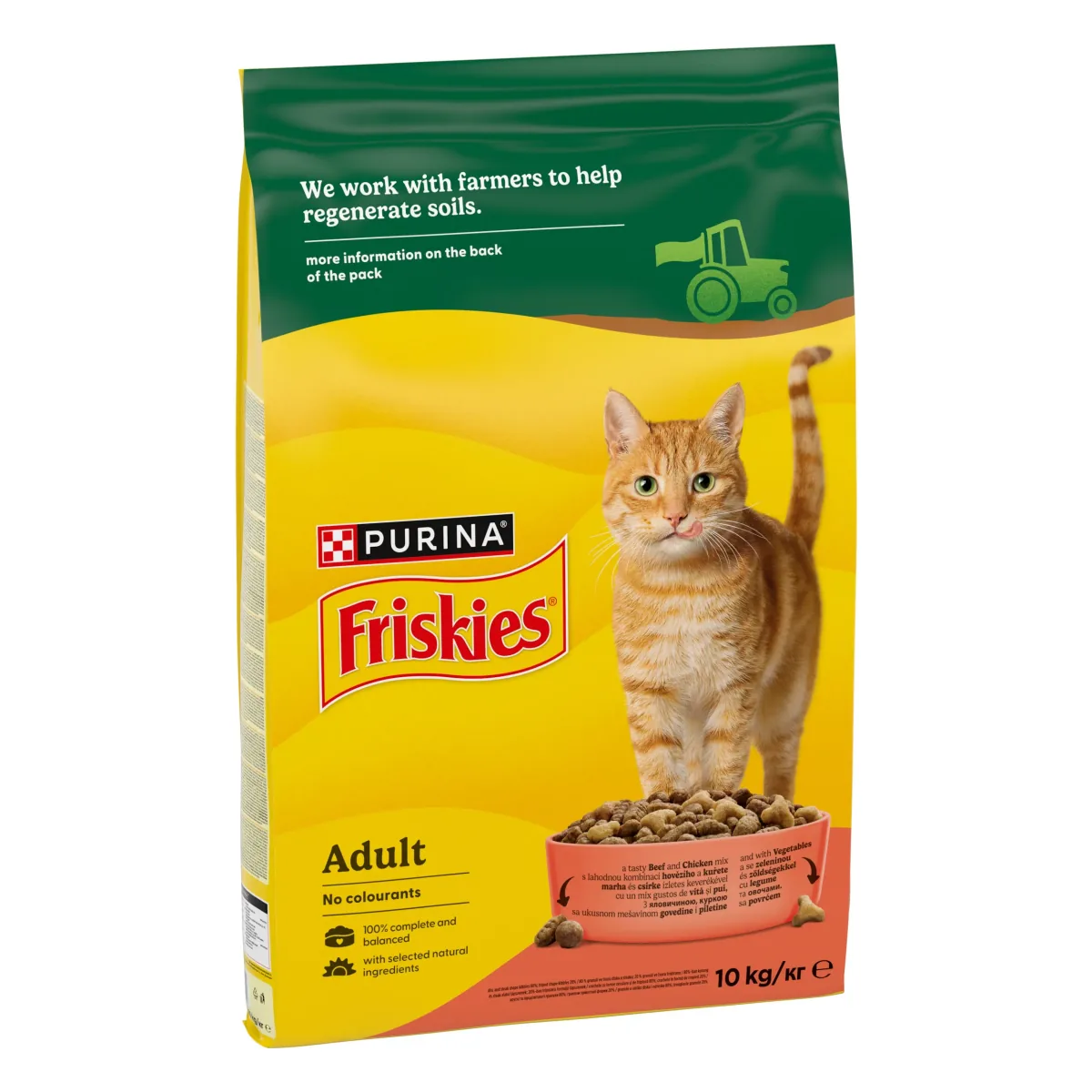 Hrana Uscata pentru Pisici Friskies Adult Vita Pui si Legume 10kg