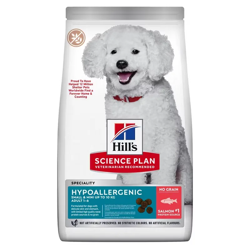 Hrana Uscata Caini Hill's Science Plan Hypoallergenic Small&Mini Salmon 1.5kg