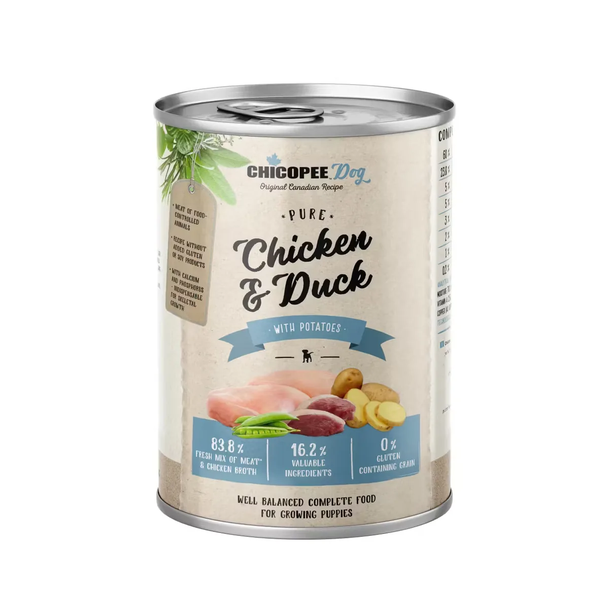 Hrana Umeda pentru Catei Chicopee Pure Chicken & Duck Puppies 400g