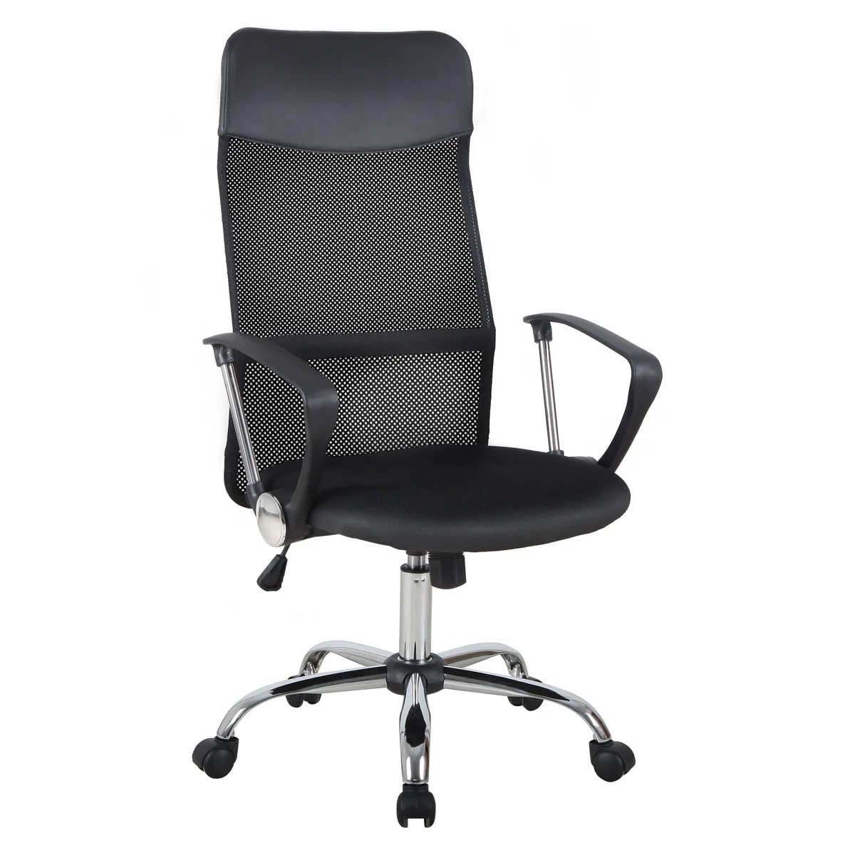 Scaun de Birou HOMCOM Ergonomic cu Plasa Negru