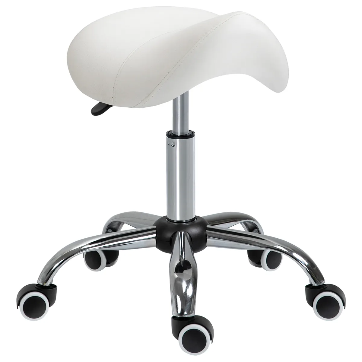 Scaun pentru Salon HOMCOM Tip SA 52x53x49-61cm Crem