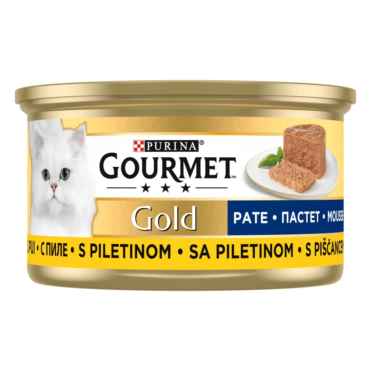 Conserva Mousse pentru Pisici Gourmet Gold Pui 85g