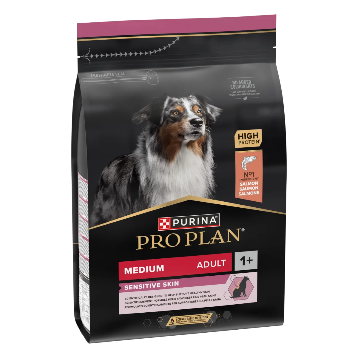 Hrana Uscata pentru Caini Pro Plan Medium Adult Piele Sensibila Somon 3kg