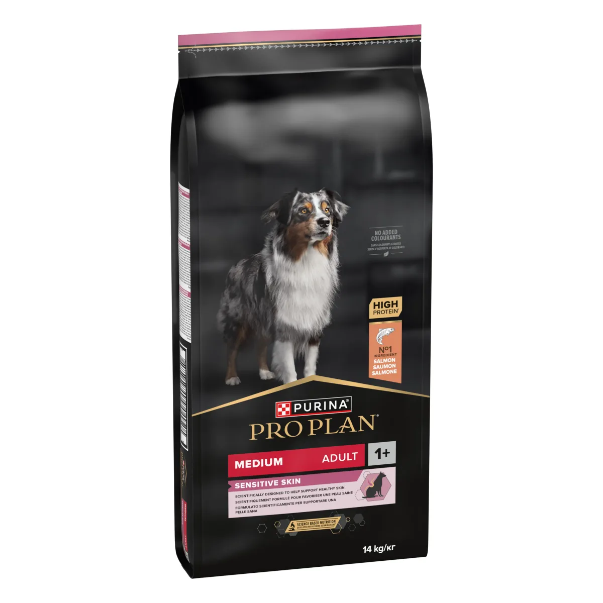 Hrana Uscata pentru Caini Pro Plan Medium Adult Piele Sensibila Somon 14kg