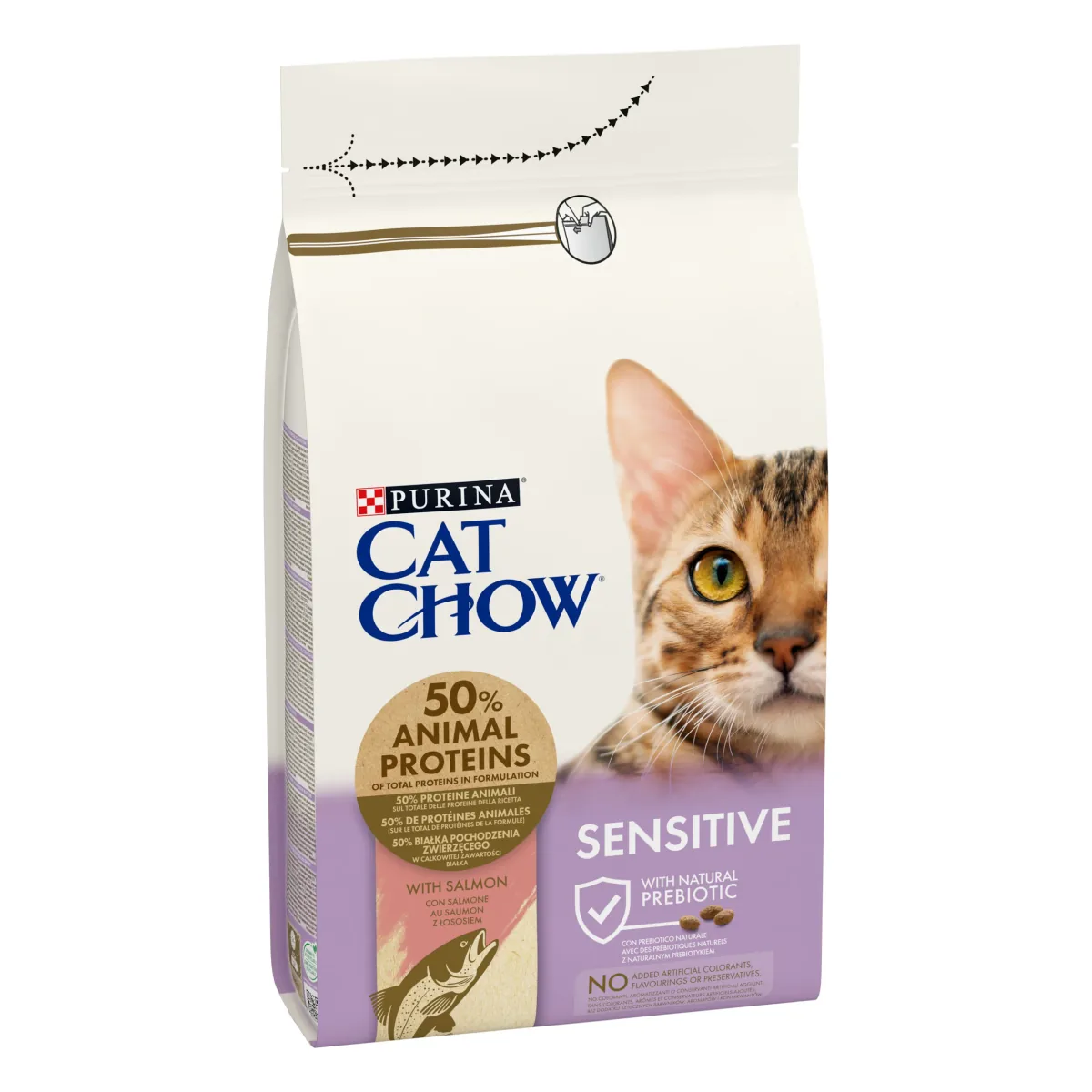 Hrana Uscata pentru Pisici Cat Chow Sensitive Somon 1.5kg 49223370834244