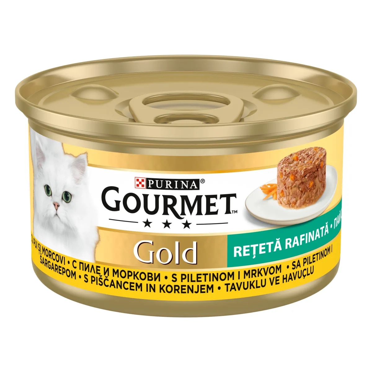 Hrana Umeda pentru Pisici Gourmet Gold Pui si Morcovi 85g