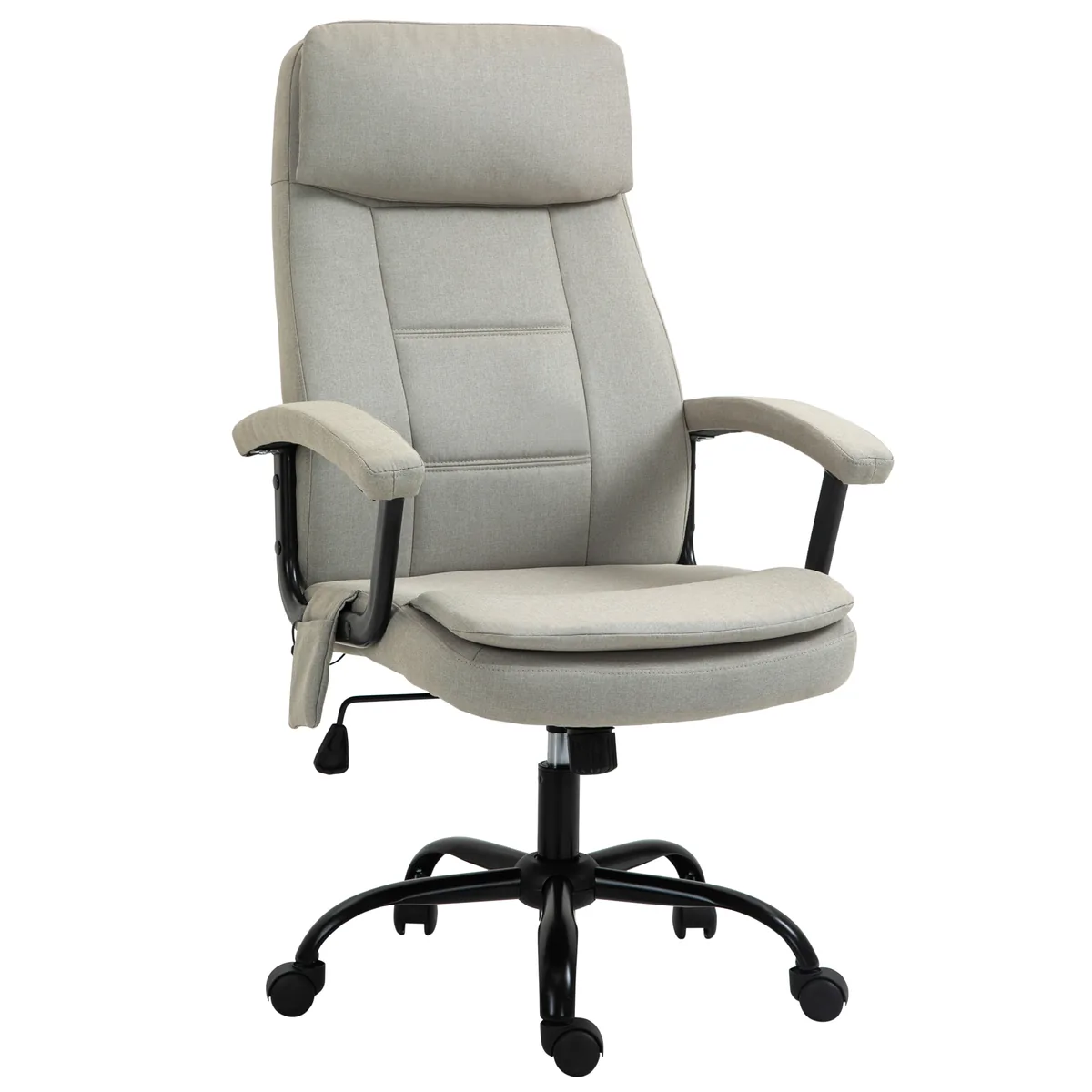 Scaun de Birou cu Masaj Vinsetto Reglabil in Inaltime Ergonomic Bej