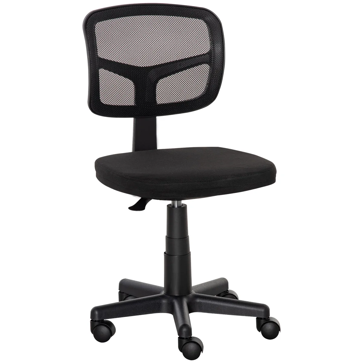 Scaun de Birou Vinsetto Ergonomic Din Plasă Fără Cotiere Reglabil Negru