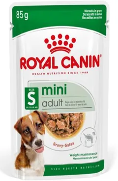 Hrană Umedă Câini Royal Canin Mini Adult Fâșii în Sos 85g